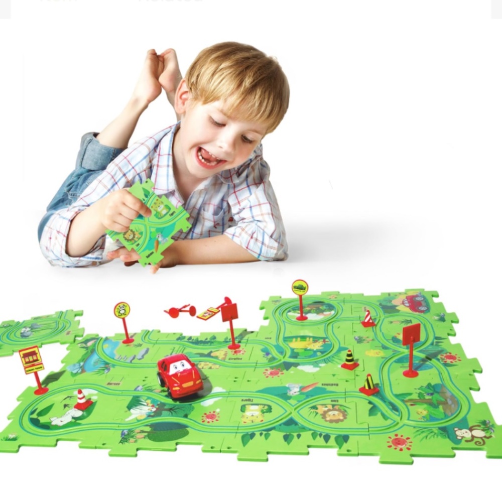 NWT NIB 25 PCS New Plastic Puzzles for Kids Ages 3-5